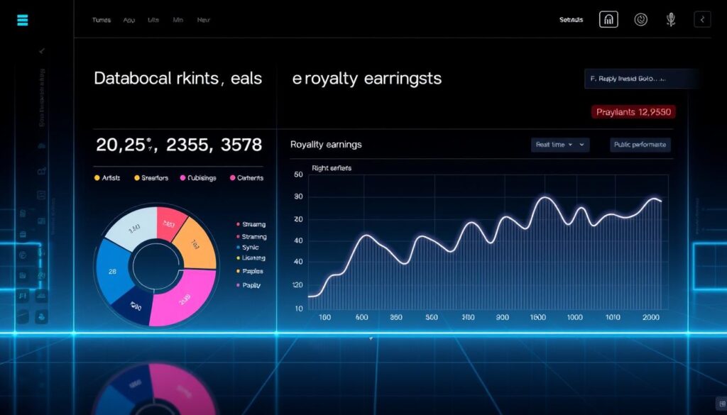music royalty earnings system