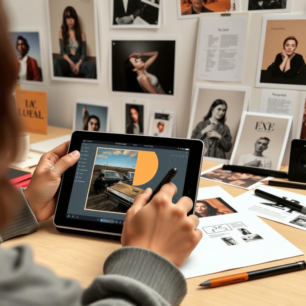 Artist designing cover artwork for release your first song as an independent artist 2025