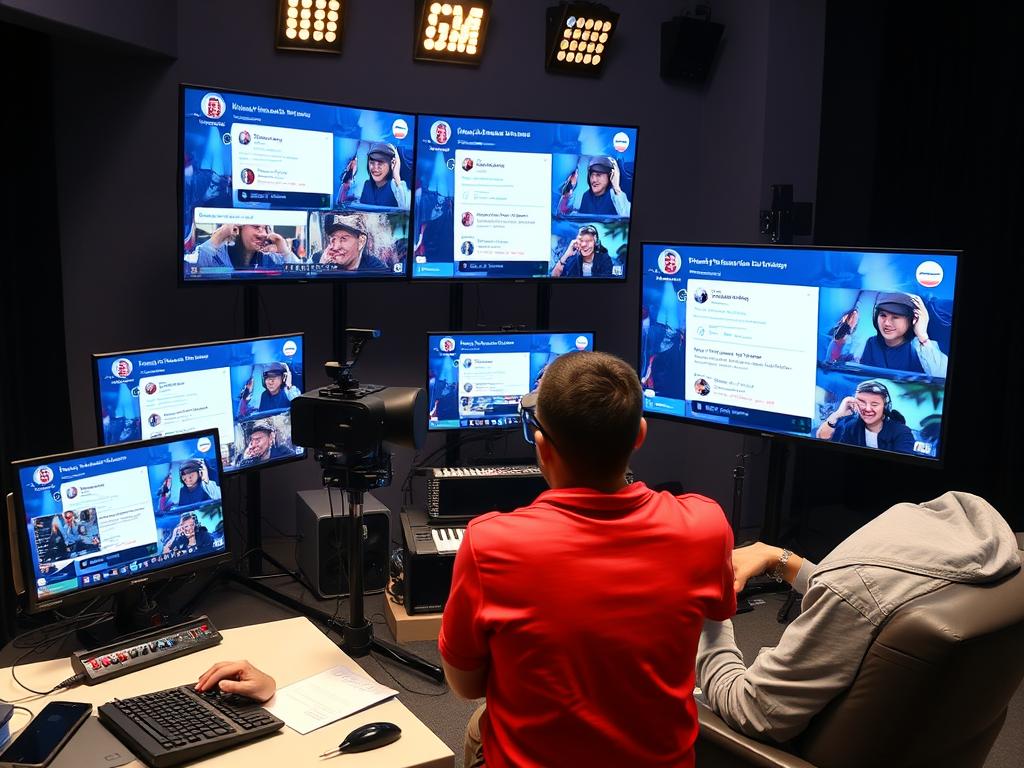 Artist hosting interactive livestream session with fans showing EDM & Dance Music Trends 2025