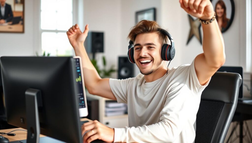 Creator successfully earning from YouTube using music