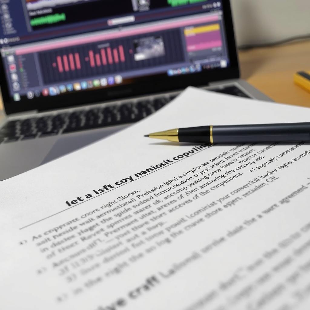 Legal document showing remix agreement between artists