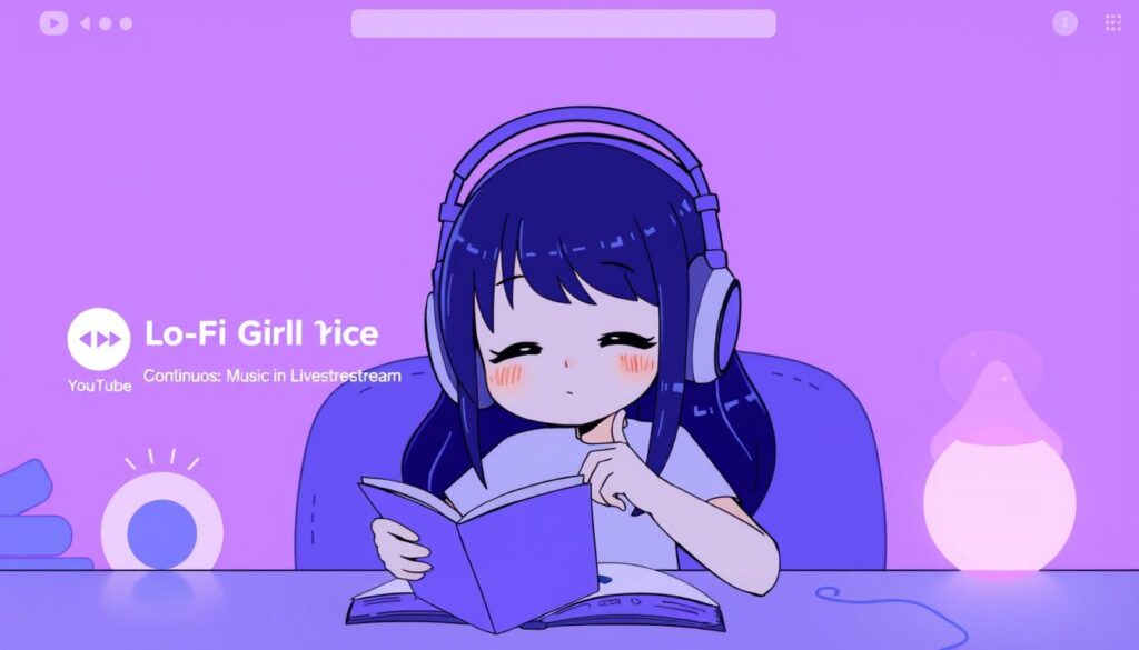 Lo-Fi Girl YouTube channel featuring continuous music streams