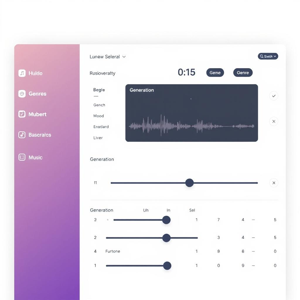 Mubert AI music generator interface