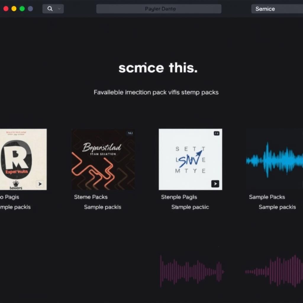Splice platform showing stem packs for remixing