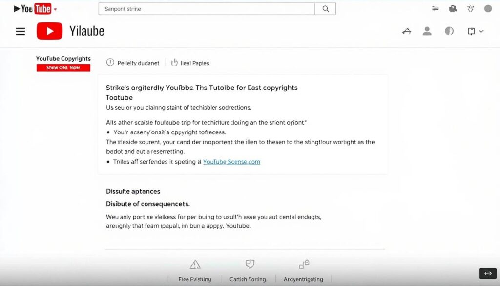 YouTube copyright strike notification and resolution process