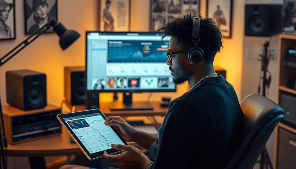 Artist evaluating music distribution platform options in 2026