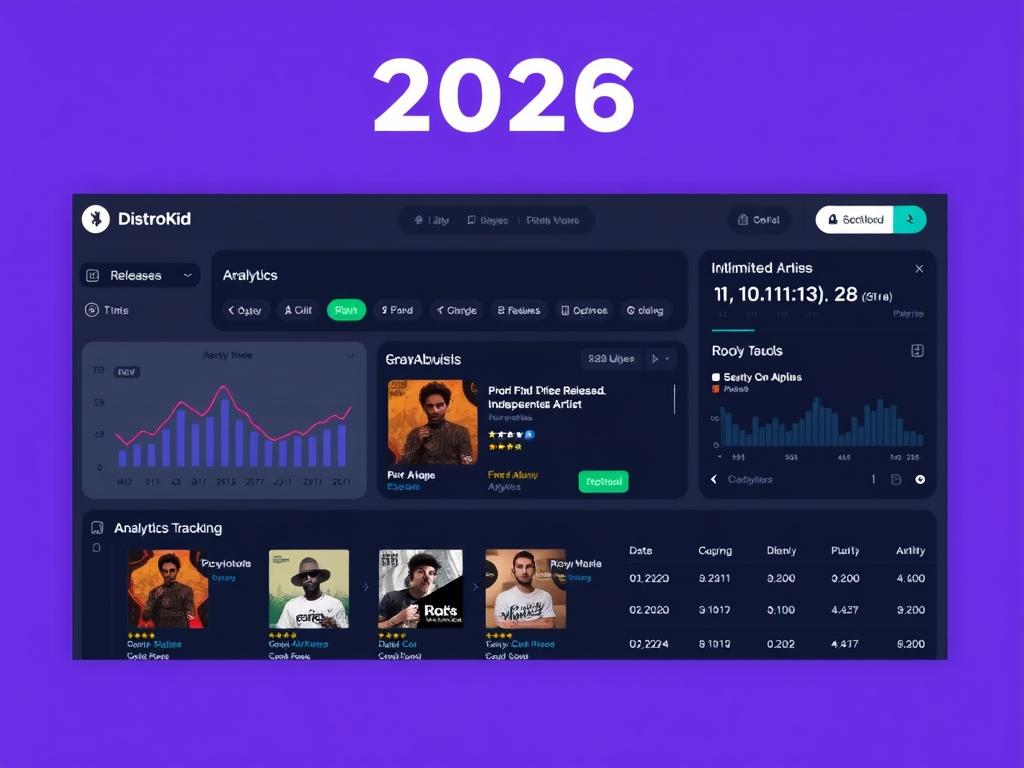 DistroKid music distribution platform interface in 2026