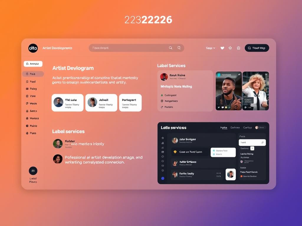 Ditto Music's 2026 platform showing artist development and label services