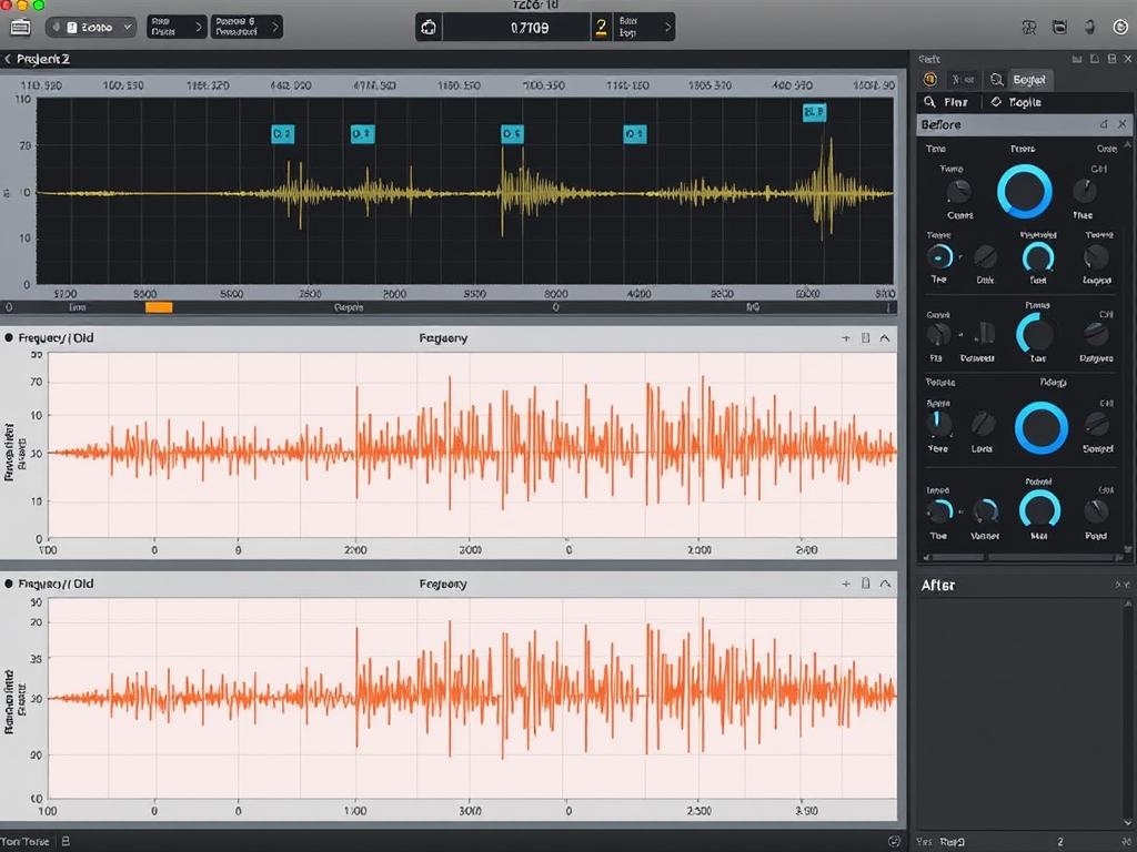 iZotope RX 10 audio repair interface with spectral display