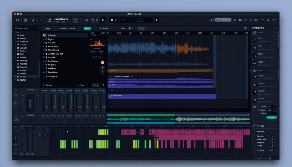 Free open-source music production software 2026 interface showing advanced features