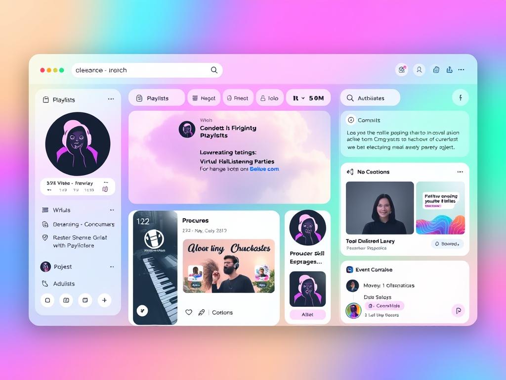 Social media platform designed specifically for electronic music community interaction in 2026