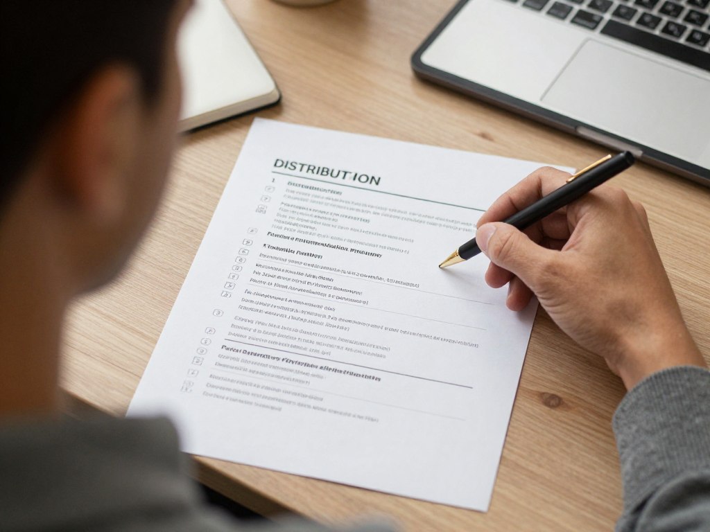 Artist checking music distribution ranking criteria and AI policy details