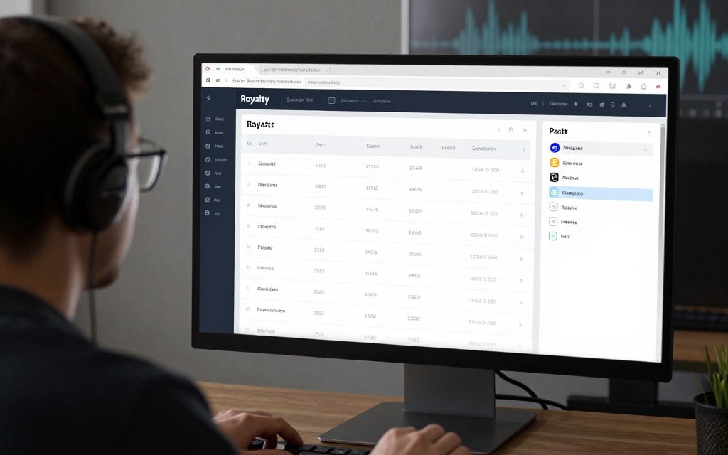 Artist reviewing TuneCore release tools and metadata for AI-generated music