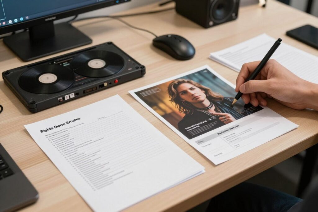 Step-by-step workflow for distributing AI-assisted music